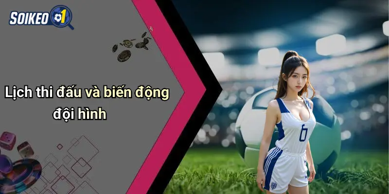 Lịch thi đấu và biến động đội hình