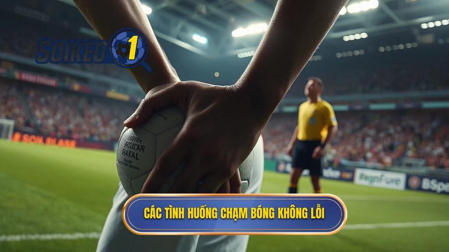 2. Các tình huống chạm bóng không lỗi