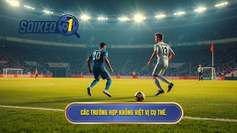 2. Các trường hợp không việt vị cụ thể.