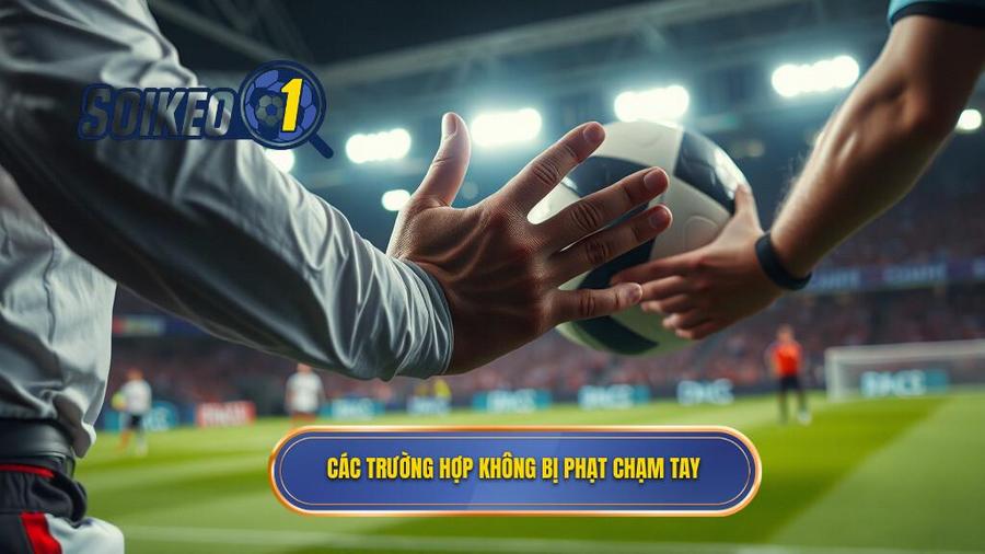 3. Các trường hợp không bị phạt chạm tay
