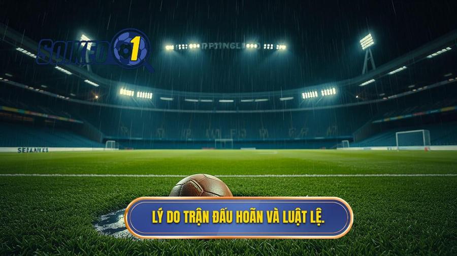Lý do trận đấu hoãn và luật lệ.