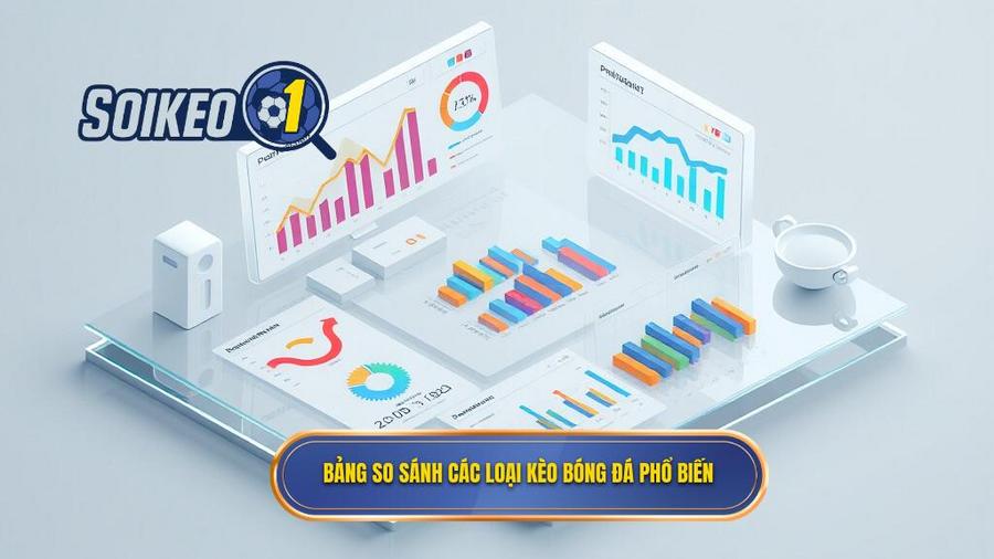 Bảng so sánh các loại kèo bóng đá phổ biến