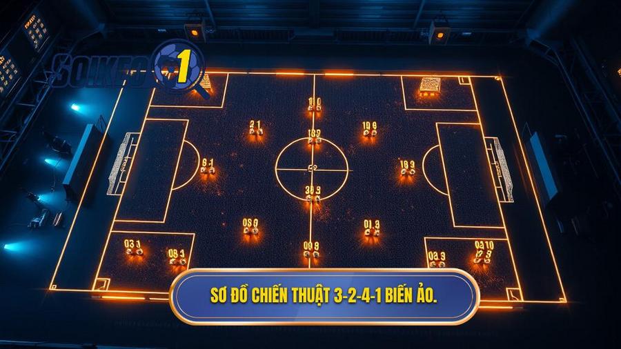 Sơ đồ chiến thuật 3-2-4-1 biến ảo